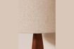 Miniature Casablanca table lamp in dark wood 2