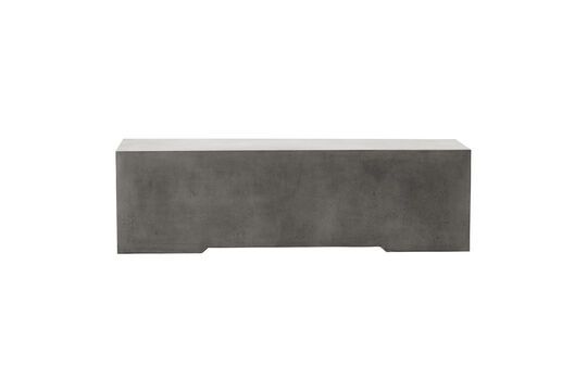 Ceme grey concrete bench Clipped