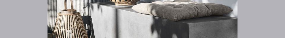 Material Details Ceme grey concrete bench