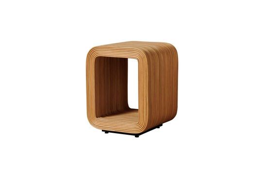 Central Park light wood side table Clipped