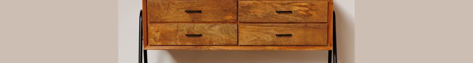 Material Details Chapman dark wood sideboard