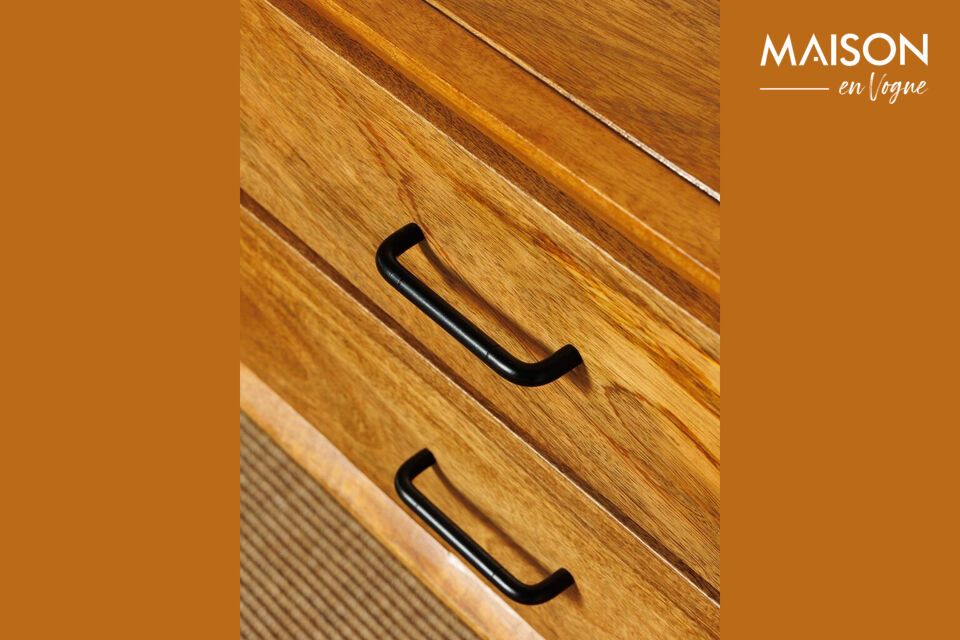 Discover the perfect fusion of functionality and elegance with the brown mango sideboard