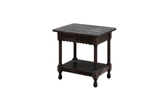 Charlotte black wooden side table Clipped