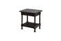 Miniature Charlotte black wooden side table Clipped