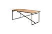 Miniature Charpentier black metal dining table 7