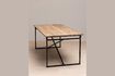 Miniature Charpentier black metal dining table 5