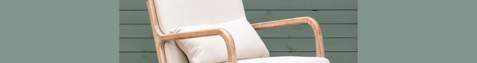 Material Details Chassepierre light wood armchair