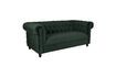 Miniature Chester Dark green velvet sofa 18