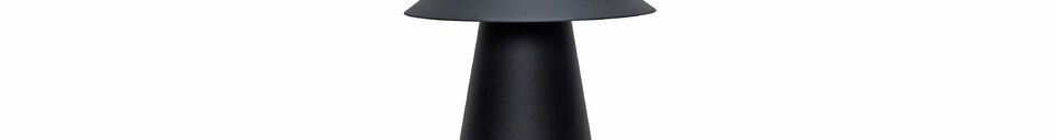 Material Details Chipper black metal table lamp