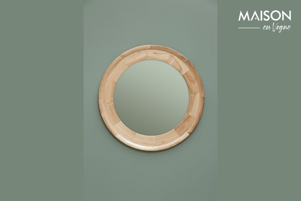 Add a bright, elegant touch with our pine mirror.