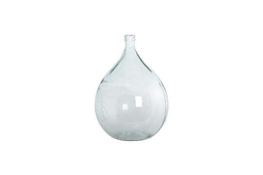 Clear glass vase