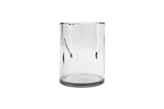 Clear glass vase Clipped