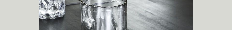 Material Details Clear glass vase