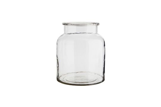 Clear glass vase H23 Flowper Clipped