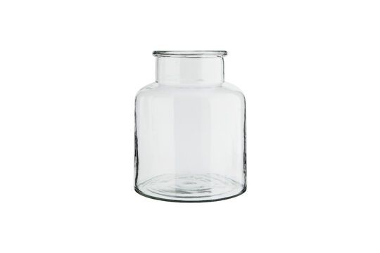 Clear glass vase H26 Flowper Clipped