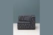 Miniature Clide grey fabric corner unit 3