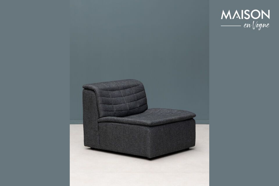 Choose elegance and comfort with the Clide Gray Fabric Armchair