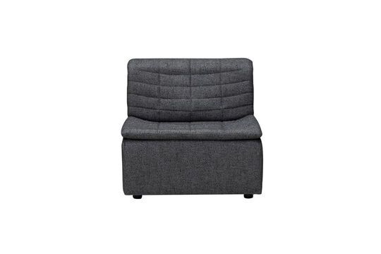 Clide grey fabric sofa element Clipped