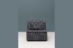 Miniature Clide grey fabric sofa element 1