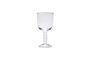 Miniature Clink clear crystal white wine glass Clipped