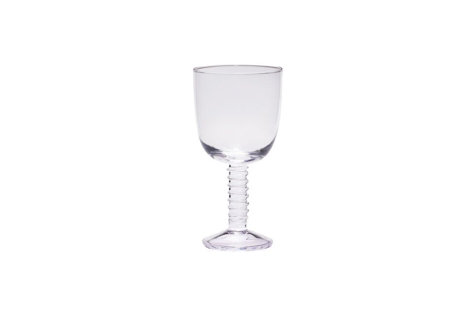 Clink clear crystal white wine glass Hübsch