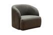 Miniature Clive khaki fabric armchair 6