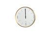 Miniature Clock Couture gold and white aluminum clock 1