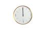 Miniature Clock Couture gold and white aluminum clock Clipped