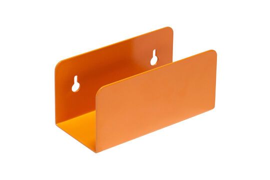 Clutch orange metal magazine rack Clipped