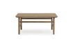 Miniature Coffee table in solid brown oak Grow 5