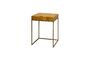 Miniature Coimbra yellow and gold ceramic side table Clipped