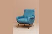 Miniature Colbert blue fabric armchair 2