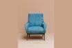 Miniature Colbert blue fabric armchair 1