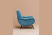 Miniature Colbert blue fabric armchair 4