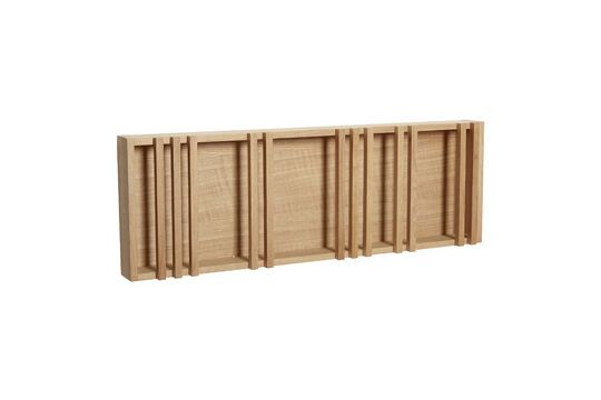 Column light oak veneer magazine rack Clipped