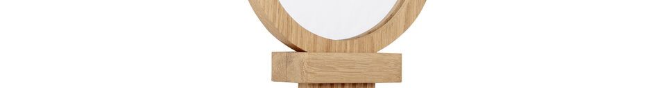 Material Details Comb light oak mirror