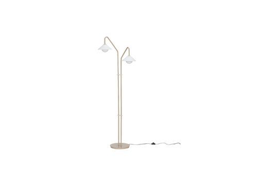 Como beige glass floor lamp Clipped