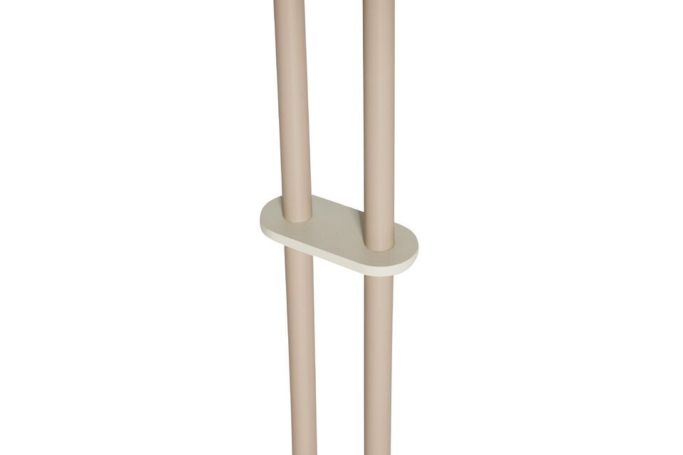 The Como beige glass floor lamp is a functional work of art that illuminates your space with