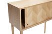 Miniature Console in Herringbone light oak veneer 4