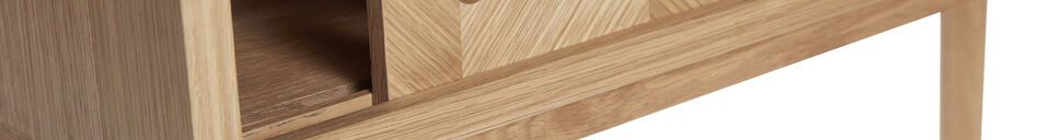 Material Details Console in Herringbone light oak veneer