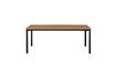 Miniature Contemporary beige teak garden table 5