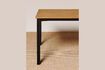 Miniature Contemporary beige teak garden table 4