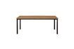 Miniature Contemporary beige teak garden table 4