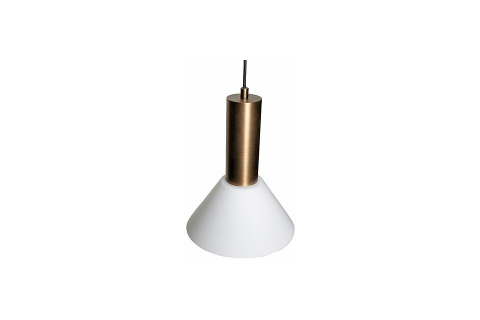 The Contrast brown glass pendant offers subtle