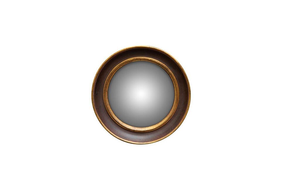 Convex mirror in gold resin Edge Chehoma