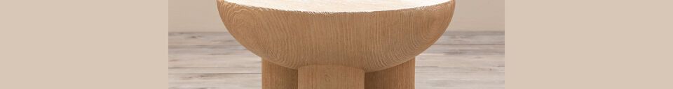 Material Details Cool beige resin side table