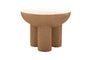 Miniature Cool beige resin side table Clipped