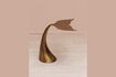 Miniature Copper aluminum side table Poisson 3