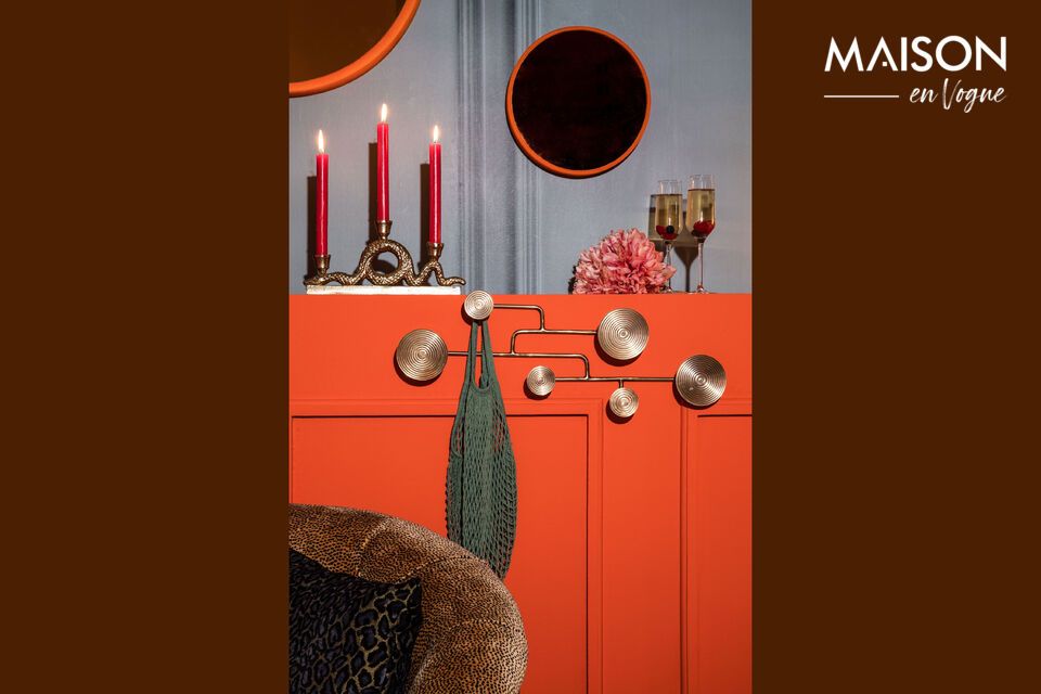 The copper finish brings a touch of warmth and modernity to your interior