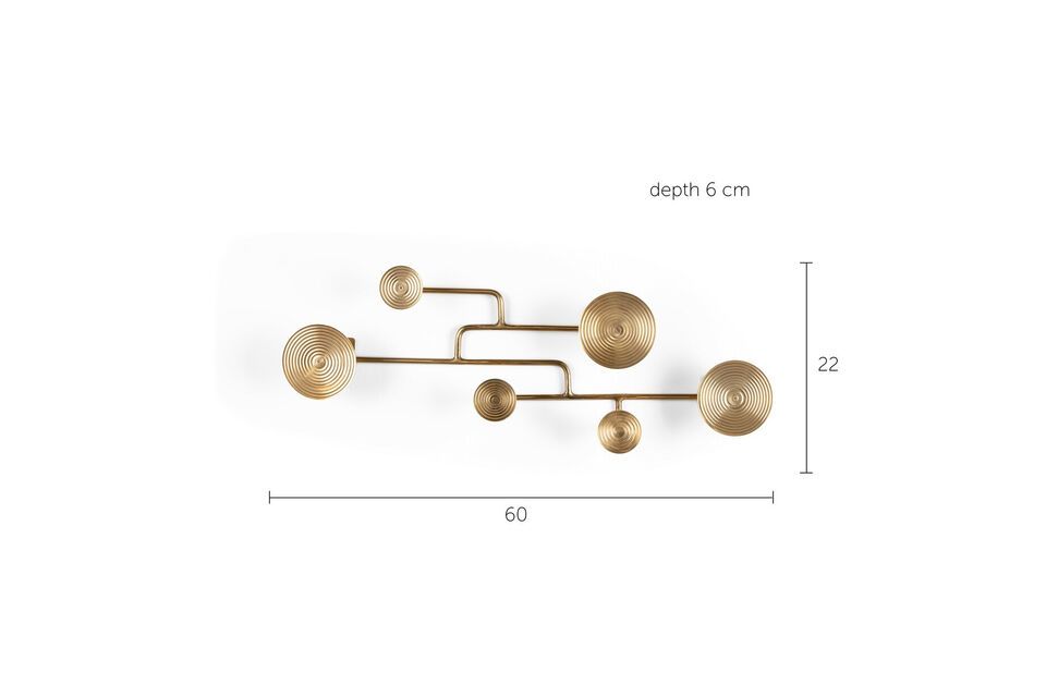 Copper-plated aluminum coat rack Hypnotising - 4